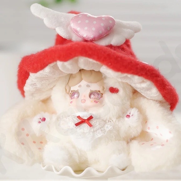 Lucky Deer Nai Other - Lucky Deer Nai Witch's Letter Love and‎ Peace Plush Blind Box Mushroom Hat Bunny